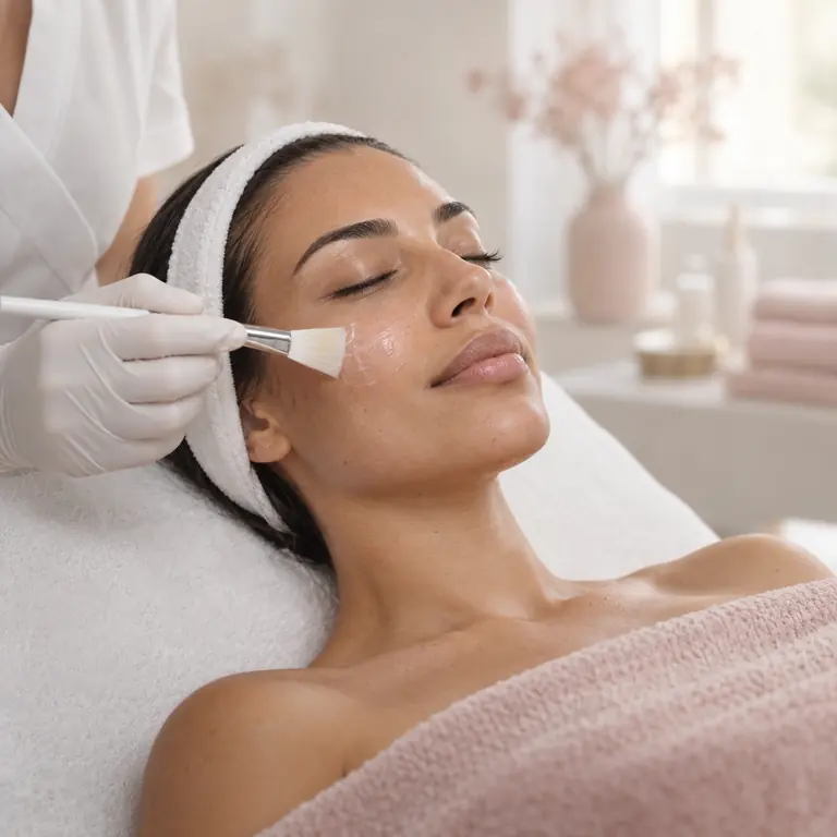 Illustration af hudpleje med serum til PDRN EXO Dubai hos Beauty Wave